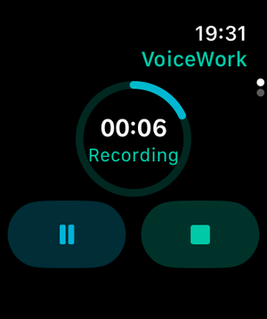 Recording on Apple Watch
